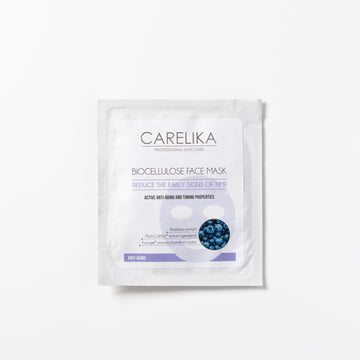Biocellulose Anti-Ageing Face and Neck Mask with Blueberry Extract Биоцеллюлозная антивозрастная маска для лица с черникой 8 мл